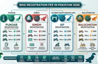 Bike Registration Fee in Pakistan 2026: Complete Province-Wise Guide